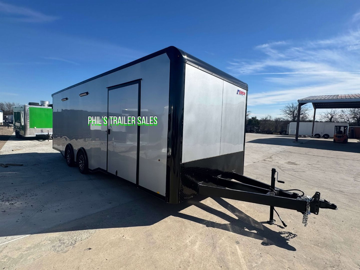 New 2025 Pace American 8.5 X24 CARGO SPORT Car / Racing Trailer ESCAPE DOOR SPREAD AXLES