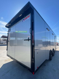 New 2025 Pace American 8.5 X24 CARGO SPORT Car / Racing Trailer ESCAPE DOOR SPREAD AXLES