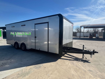 New 2025 Pace American 8.5 X24 CARGO SPORT Car / Racing Trailer ESCAPE DOOR SPREAD AXLES