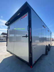 New 2025 Pace American 8.5 X24 CARGO SPORT Car / Racing Trailer ESCAPE DOOR SPREAD AXLES