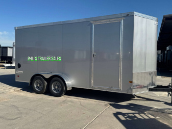 New 2025 HAULMARK TRANSPORT 7X16 Cargo / Enclosed Trailer 7' INTERIOR HEIGHT SCREWLESS EXTERIOR UPGRADE
