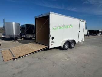 New 2025 HAULMARK TRANSPORT 7X16 Cargo / Enclosed Trailer 7' INTERIOR HEIGHT SCREWLESS EXTERIOR UPGRADE