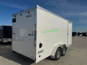 New 2025 HAULMARK TRANSPORT 7X16 Cargo / Enclosed Trailer 7' INTERIOR HEIGHT SCREWLESS EXTERIOR UPGRADE