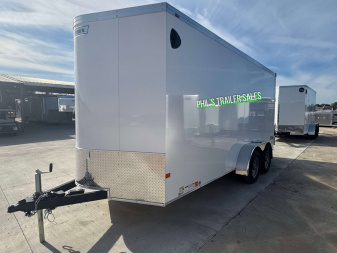 New 2025 HAULMARK TRANSPORT 7X16 Cargo / Enclosed Trailer 7' INTERIOR HEIGHT SCREWLESS EXTERIOR UPGRADE