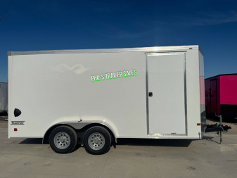 New 2025 HAULMARK TRANSPORT 7X16 Cargo / Enclosed Trailer 7' INTERIOR HEIGHT SCREWLESS EXTERIOR UPGRADE