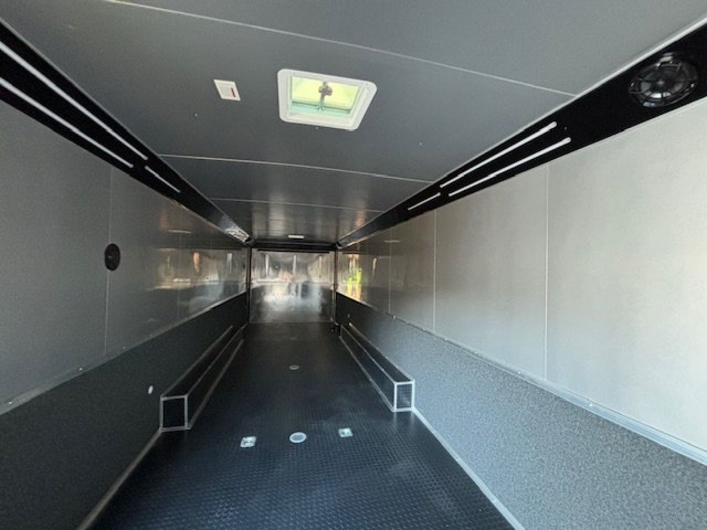 New 32' Car / Racing Trailer BLK OUT -EXTENDED TONGUE -ALUMINUM WHEELS