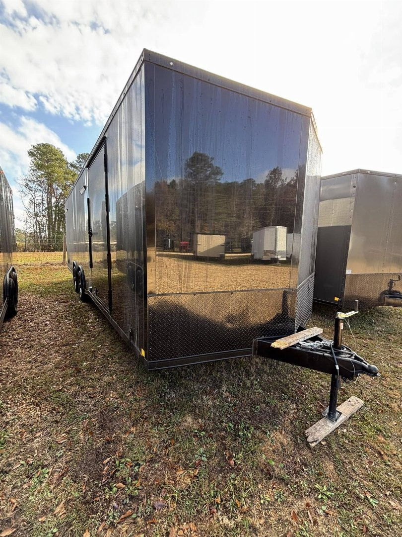 New 24' Car / Racing Trailer SCREWLESS EXTERIOR -5200# TORSION SPREAD AXLE -FULL ESCAPE DOOR -ALUMINUM WHEELS