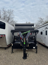 New Iron Bull ROLL OFF DUMP TRAILERS GOOSENECK Dump Trailer ELECTRIC TARP