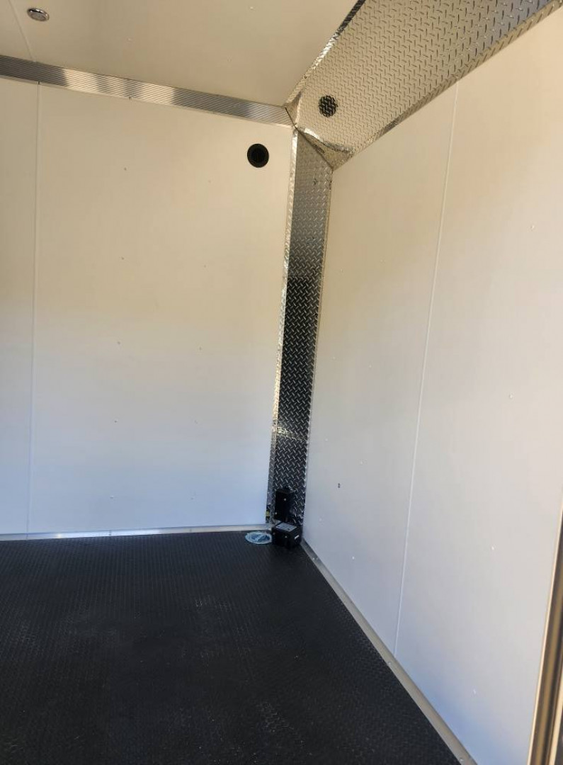 New 2025 E-Z Hauler 8.5x24 ALL ALUMINUM CAR HAULER LARGE ESCAPE DOOR FINISHED INTERIOR