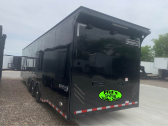New 2025 HAULMARK 34' EDGE PRO TONGUE BOX / ELECTRIC AWNING / AIRLINES / DOORS Car / Racing Trailer