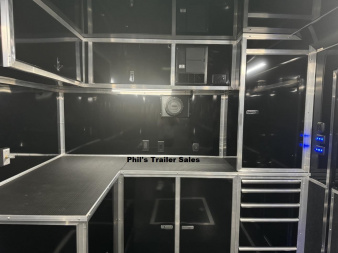 New 2025 HAULMARK 34' EDGE PRO TONGUE BOX / ELECTRIC AWNING / AIRLINES / DOORS Car / Racing Trailer