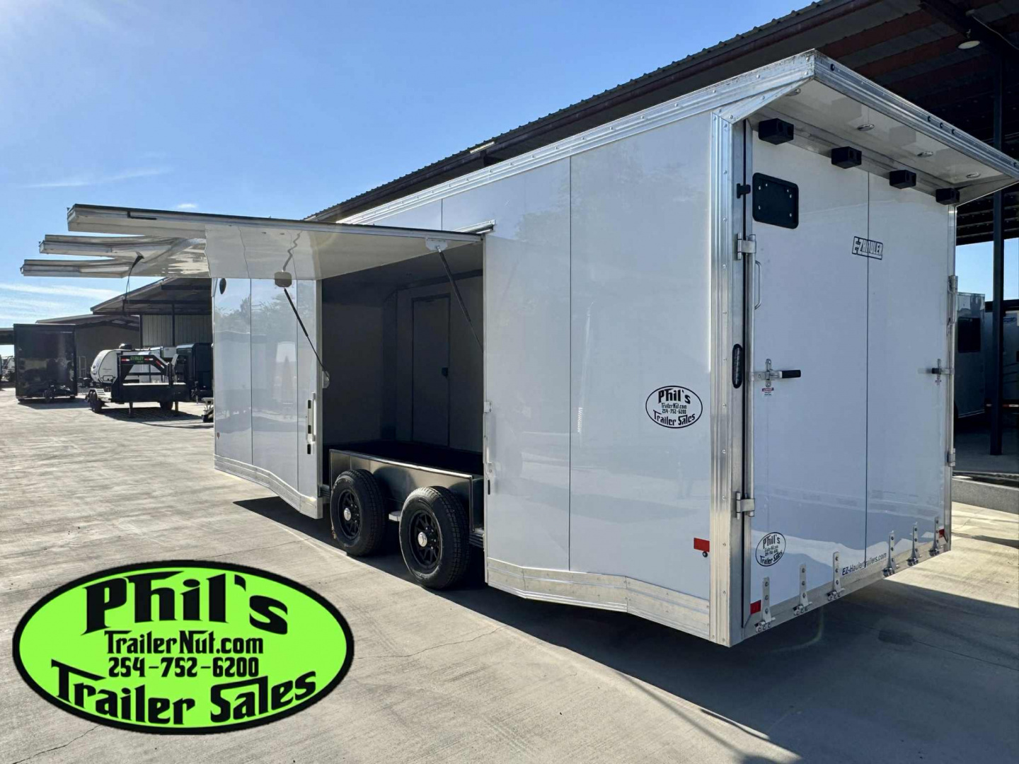 New E-Z Hauler 24' ALL ALUMINUM CAR HAULER LARGE ESCAPE DOOR FINISHED OUT Cargo / Enclosed Trailer