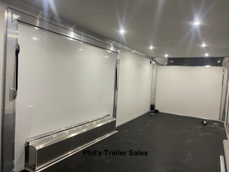 New E-Z Hauler 24' ALL ALUMINUM CAR HAULER LARGE ESCAPE DOOR FINISHED OUT Cargo / Enclosed Trailer