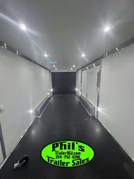 New E-Z Hauler 24' ALL ALUMINUM CAR HAULER LARGE ESCAPE DOOR FINISHED OUT Cargo / Enclosed Trailer