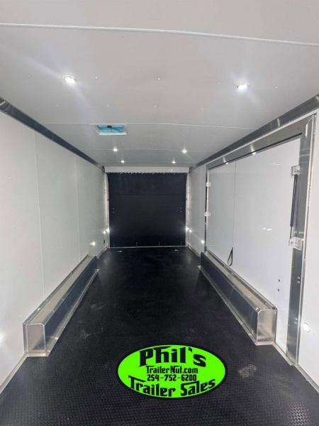 New E-Z Hauler 24' ALL ALUMINUM CAR HAULER LARGE ESCAPE DOOR FINISHED OUT Cargo / Enclosed Trailer