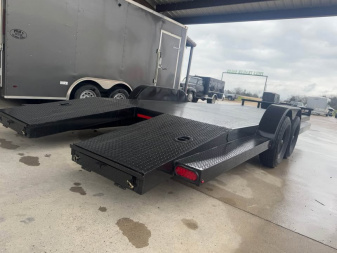 New 2025 Stanley Trailers 83X24 OPEN CAR HAULER Car Hauler EQUIPMENT TRAILER SPLIT TAIL UPGRADED 6K AXLES