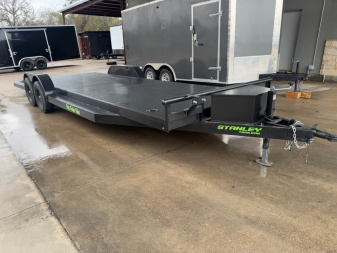 New 2025 Stanley Trailers 83X24 OPEN CAR HAULER Car Hauler EQUIPMENT TRAILER SPLIT TAIL UPGRADED 6K AXLES