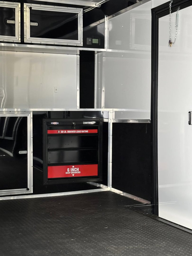 New 2025 34 ' Loaded out Race Trailer Enclosed Trailer Car / Racing Trailer