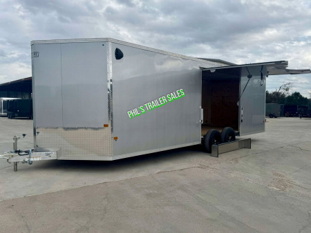 New E-Z Hauler 24' ALL ALUMINUM ENCLOSED CAR HAULER FULL ESCAPE DOOR REMOVABLE FENDER Car / Racing Trailer