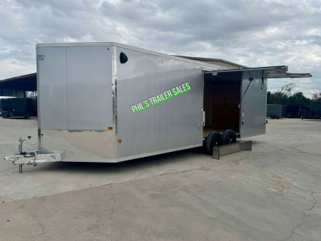 New E-Z Hauler 24' ALL ALUMINUM ENCLOSED CAR HAULER FULL ESCAPE DOOR REMOVABLE FENDER Car / Racing Trailer