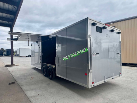 New E-Z Hauler 24' ALL ALUMINUM ENCLOSED CAR HAULER FULL ESCAPE DOOR REMOVABLE FENDER Car / Racing Trailer