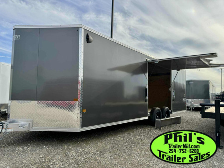 New E-Z Hauler 24' ALL ALUMINUM Cargo / Enclosed Trailer CAR HAULER ESCAPE DOOR