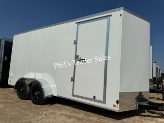 New 2025 CONTINENTAL CARGO NEW 7X16 + V-NOSE ENCLOSED CARGO TRAILER Cargo / Enclosed Trailer