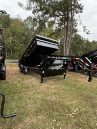 New 2025 Iron Bull 83X16 GOOSENECK 24'' SIDES SCISSOR LIFT Dump Trailer