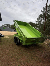 New 2025 Iron Bull 83X14 24'' SIDES SCISSOR LIFT Dump Trailer