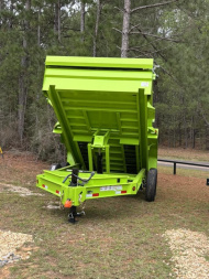 New 2025 Iron Bull 83X14 24'' SIDES SCISSOR LIFT Dump Trailer