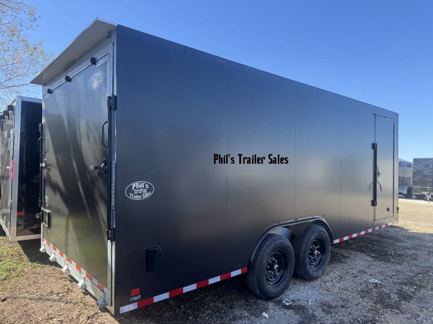 New Cell-Tech Trailers NEW 85X20 V-NOSE HEAVY DUTY ENCLOSED TRAILER CAR HAULER CARGO TRAILER 7000 LB AXLES Cargo / Enclosed Trailer 14K GVWR