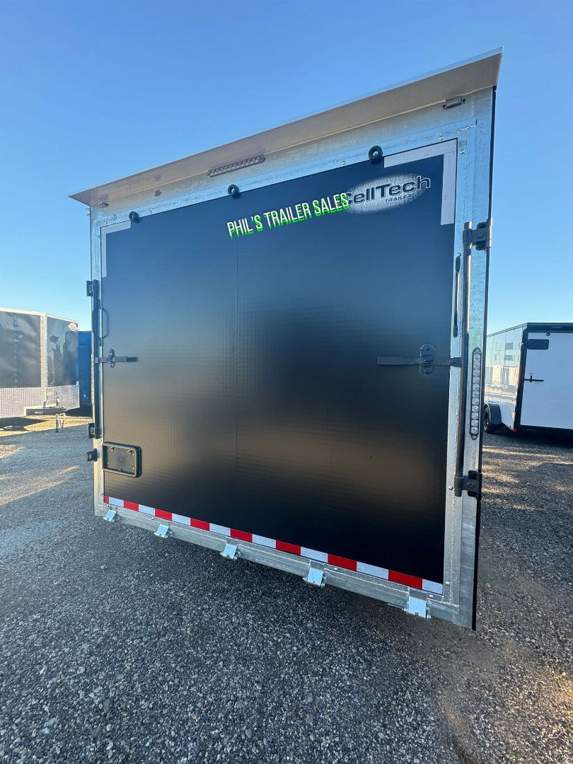 New Cell-Tech Trailers NEW 85X20 V-NOSE HEAVY DUTY ENCLOSED TRAILER CAR HAULER CARGO TRAILER 7000 LB AXLES Cargo / Enclosed Trailer 14K GVWR