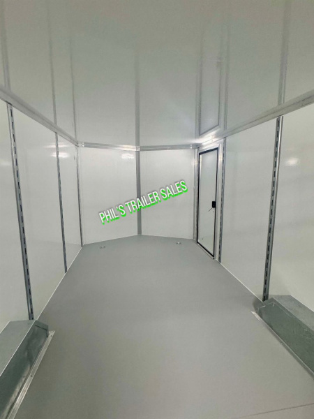 New Cell-Tech Trailers NEW 85X20 V-NOSE HEAVY DUTY ENCLOSED TRAILER CAR HAULER CARGO TRAILER 7000 LB AXLES Cargo / Enclosed Trailer 14K GVWR