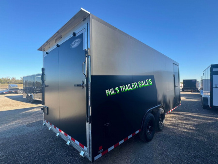 New Cell-Tech Trailers NEW 85X20 V-NOSE HEAVY DUTY ENCLOSED TRAILER CAR HAULER CARGO TRAILER 7000 LB AXLES Cargo / Enclosed Trailer 14K GVWR