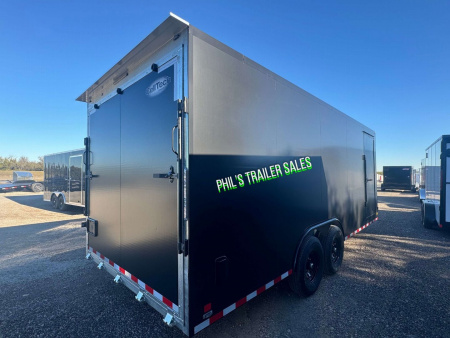 New Cell-Tech Trailers NEW 85X20 V-NOSE HEAVY DUTY ENCLOSED TRAILER CAR HAULER CARGO TRAILER 7000 LB AXLES Cargo / Enclosed Trailer 14K GVWR