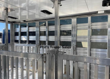 New 2025 Frontier Trailers LOW PRO 6 PEN STOCK TRAILER Stock / Stock Combo Trailer