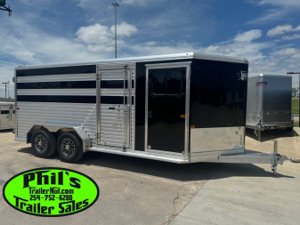 New 2025 Frontier Trailers LOW PRO 6 PEN STOCK TRAILER Stock / Stock Combo Trailer