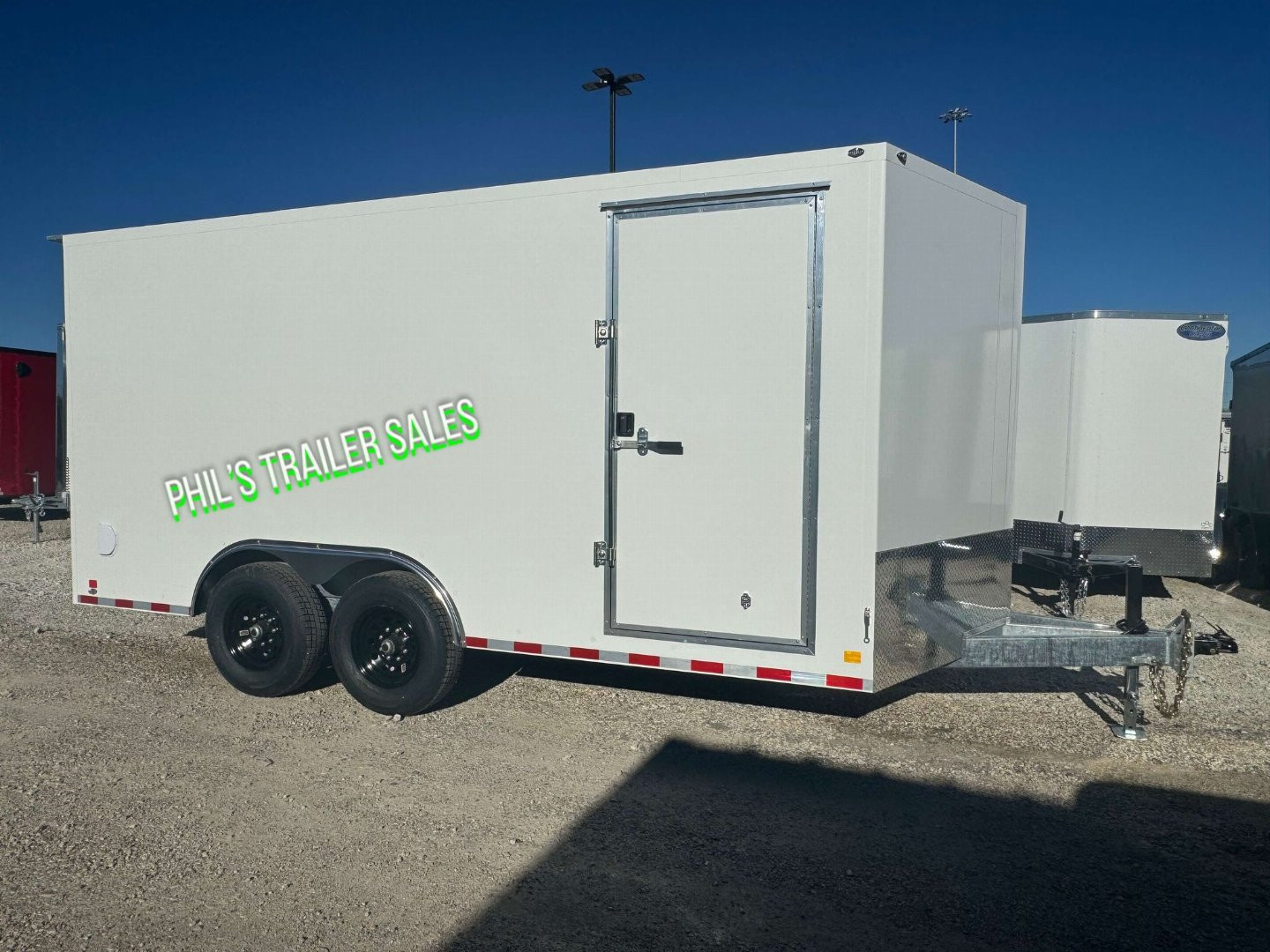 New Cell-Tech Trailers NEW 85X16 14 K GVWR HEAVY DUTY V-NOSE ENCLOSED TRAILER CAR HAULER CARGO TRAILER 7000lb AXLES Cargo / Enclosed Trailer