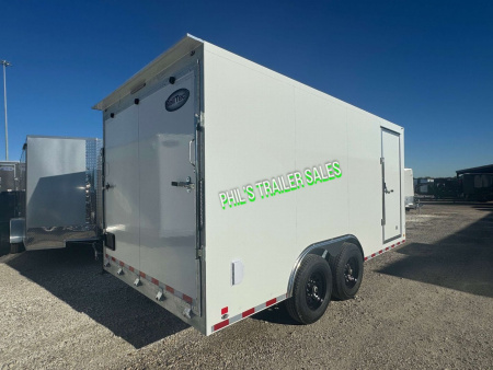 New Cell-Tech Trailers NEW 85X16 14 K GVWR HEAVY DUTY V-NOSE ENCLOSED TRAILER CAR HAULER CARGO TRAILER 7000lb AXLES Cargo / Enclosed Trailer