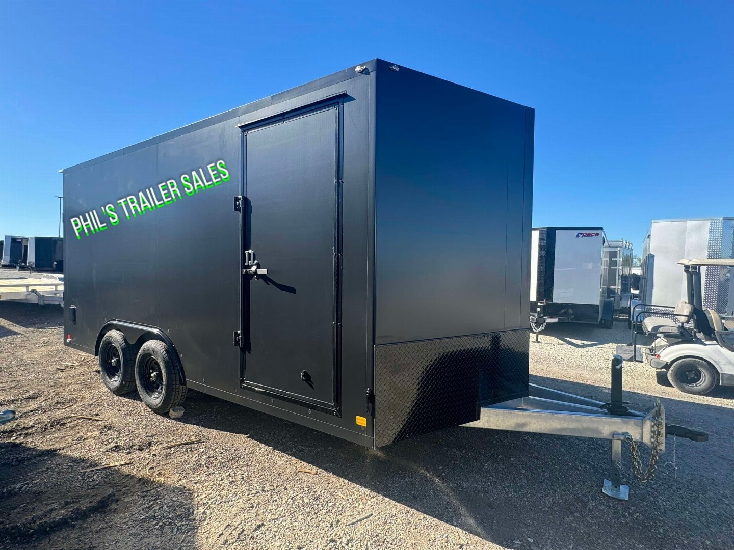 New 2025 Cell-Tech Trailers NEW 85X16 V-NOSE ENCLOSED TRAILER CARGO HEAVY DUTY CAR HAULER TRAILER 5200LB AXLES Cargo / Enclosed Trailer