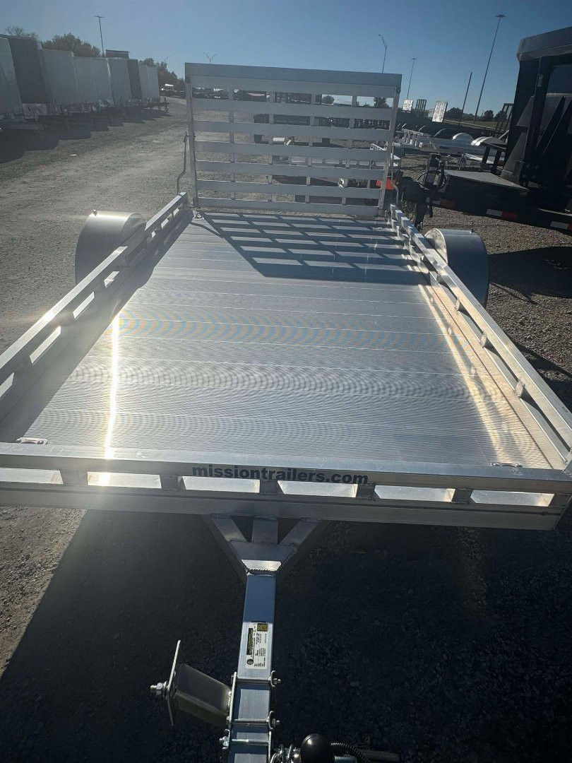 New 2024 Mission 6.5X12 ALL ALUMINUM Utility Trailer GATE ALUMINUM WHEELS