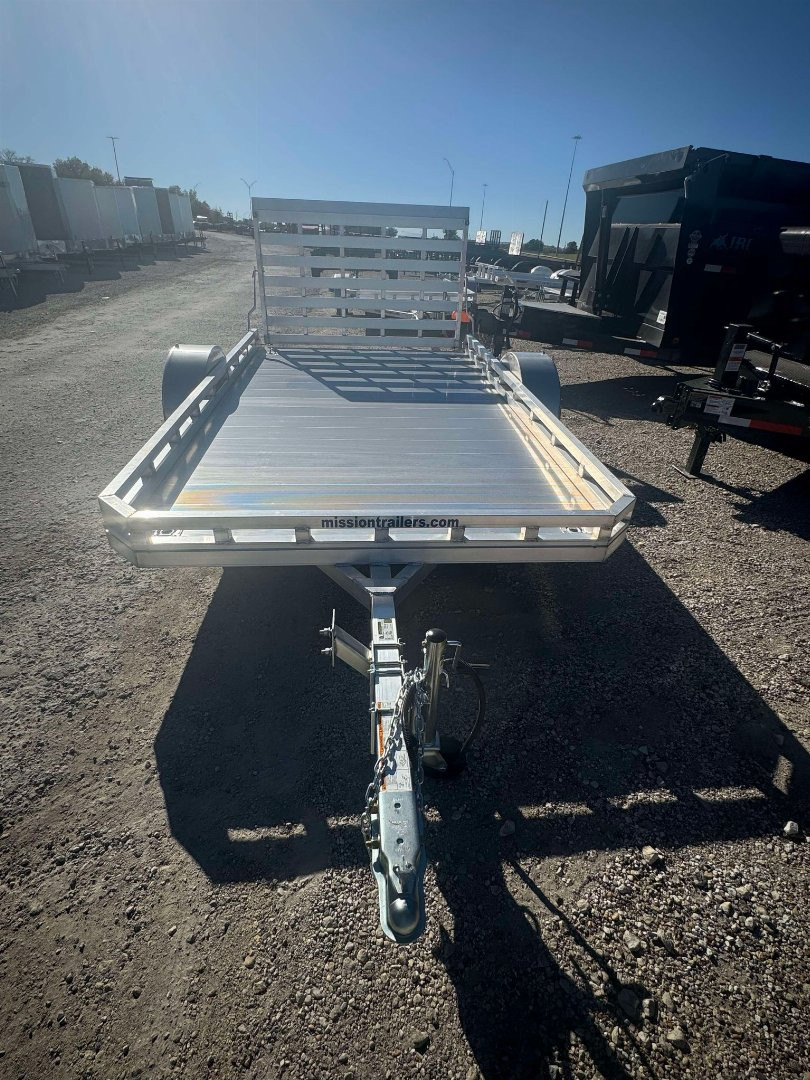 New 2024 Mission 6.5X12 ALL ALUMINUM Utility Trailer GATE ALUMINUM WHEELS