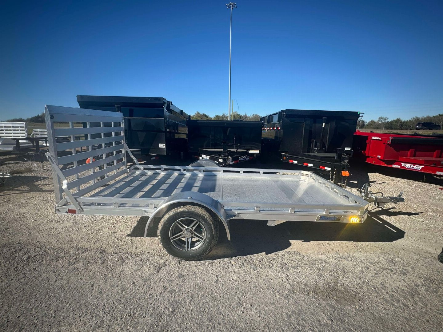 New 2024 Mission 6.5X12 ALL ALUMINUM Utility Trailer GATE ALUMINUM WHEELS