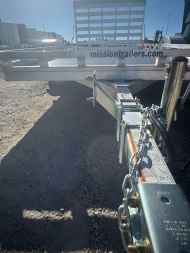 New 2024 Mission 6.5X12 ALL ALUMINUM Utility Trailer GATE ALUMINUM WHEELS