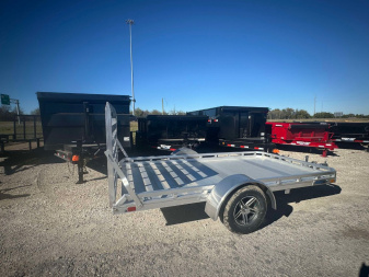 New 2024 Mission 6.5X12 ALL ALUMINUM Utility Trailer GATE ALUMINUM WHEELS