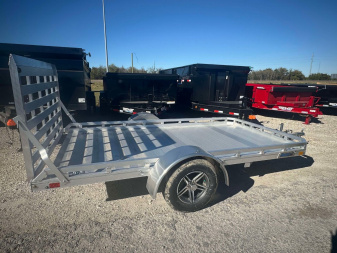 New 2024 Mission 6.5X12 ALL ALUMINUM Utility Trailer GATE ALUMINUM WHEELS