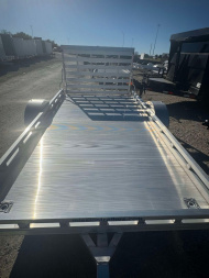 New 2024 Mission 6.5X12 ALL ALUMINUM Utility Trailer GATE ALUMINUM WHEELS