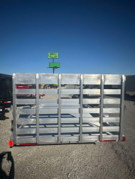 New 2024 Mission 6.5X12 ALL ALUMINUM Utility Trailer GATE ALUMINUM WHEELS