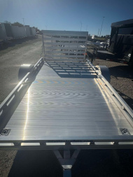 New 2024 Mission 6.5X12 ALL ALUMINUM Utility Trailer GATE ALUMINUM WHEELS