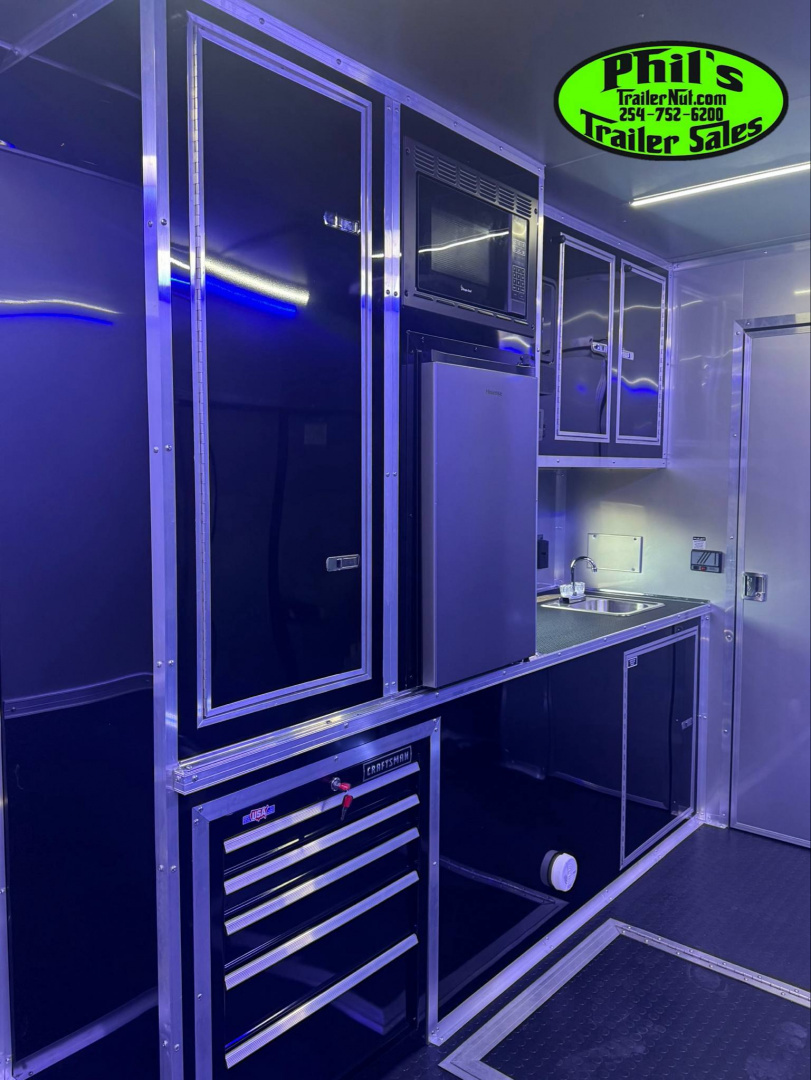 New Continental Cargo NEW 85X44 ENCLOSED CAR RACE TRAILER BATHROOM CAR HAULER Car / Racing Trailer